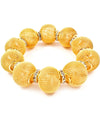 'Chloe' Crystal Mesh Stretch Bracelet  - Pink