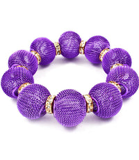 'Chloe' Crystal Mesh Stretch Bracelet  - Pink