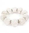 'Chloe' Crystal Mesh Stretch Bracelet  - Pink