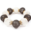 'Chloe' Crystal Mesh Stretch Bracelet  - Pink