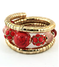 'Cassie' Chunky Stone Bangle