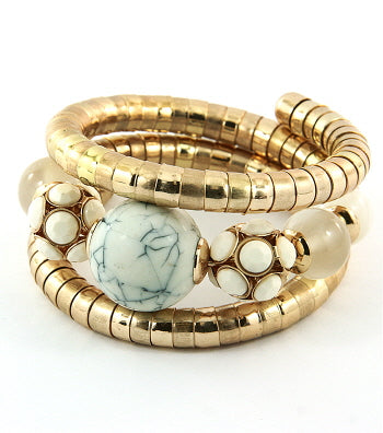 'Cassie' Chunky Stone Bangle
