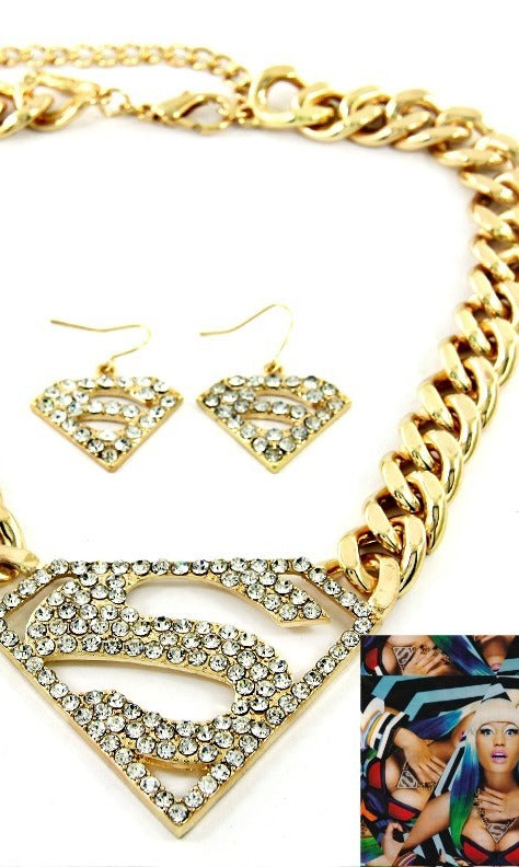 'NICKI' CRYSTAL NECKLACE SET
