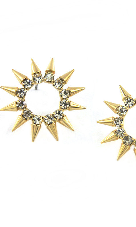 ‘RIRI’ CRYSTAL GLAM SPIKE EARRINGS