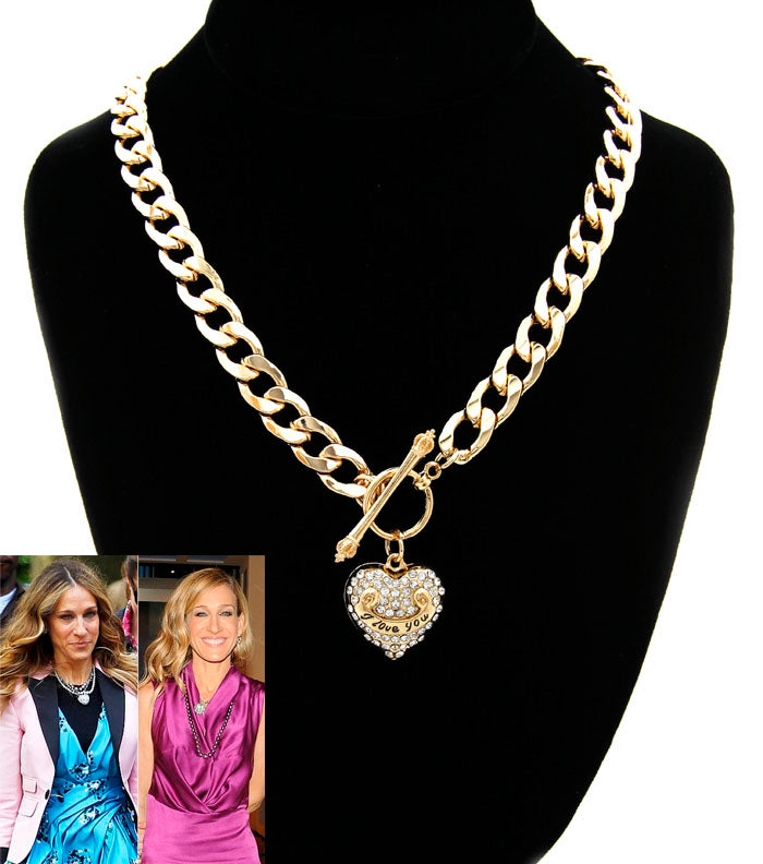 'Sex And The City'  Heart Necklace