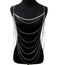 'ZARA' LAYERED BODY CHAIN - GOLD