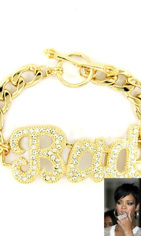 ‘RIRI’ CRYSTAL BAD STATEMENT BRACELET