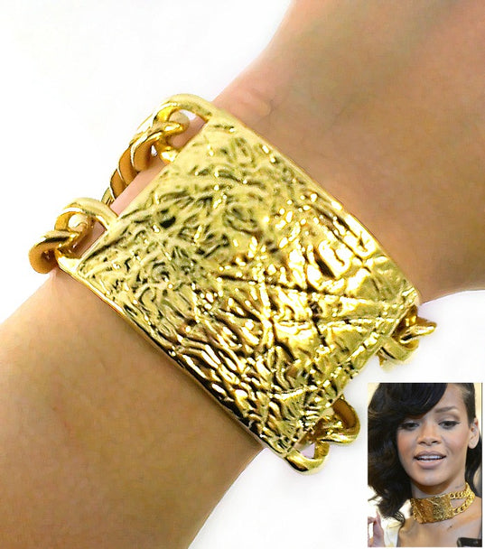 'Rihanna'   ID Gold Bracelet