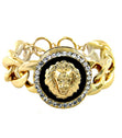 Load image into Gallery viewer, Rihanna Inspired  Crystal Lionhead Bracelet
