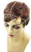 Load image into Gallery viewer, Crystal Drape HeadChains
