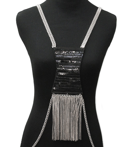 ‘BEYONCE’ TASSEL BODY CHAIN - GOLD