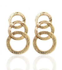 J'Adore Round Shape Silver Earrings