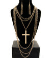 'KHLOE' CROSS NECKLACE SET