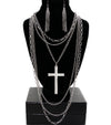 'KHLOE' CROSS NECKLACE SET