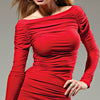 'VOGUE' LONG SLEEVE STRETCHY DRESS