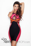 'MARIA'  CRISS-CROSS  BANDAGE DRESS