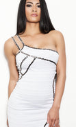 Load image into Gallery viewer, &#39;ELLA&#39; ONE SHOULDER BODYCON BANDAGE STUD DRESS
