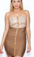 Load image into Gallery viewer, &#39;WHITNEY&#39;  STRAPLESS BODYCON LACE DRESS
