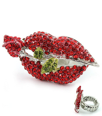 Stretch Crystal Jennifer Williams Kiss Ring