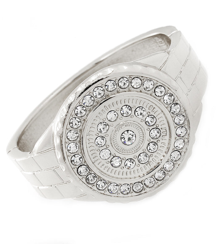 CRYSTAL WATCH SHAPE BRACELET