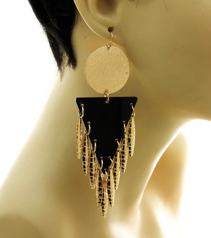 Triangle Statement Dangle Earrings
