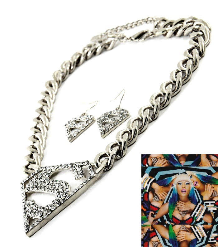 'NICKI' CRYSTAL NECKLACE SET