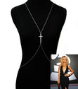 Load image into Gallery viewer, &#39;Rihanna&#39; Crystal Cross  Body Chain
