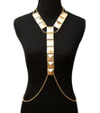 Load image into Gallery viewer, ‘VIXEN’ URBAN GLAM GOLD BODY CHAIN
