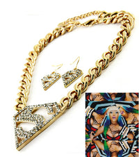 'NICKI' CRYSTAL NECKLACE SET