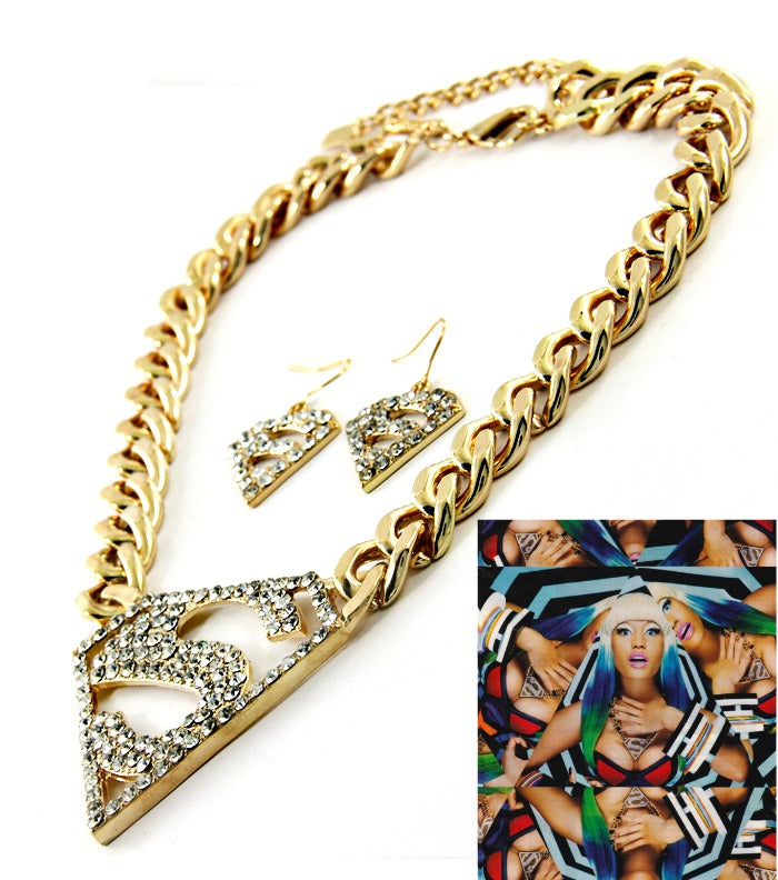 'NICKI' CRYSTAL NECKLACE SET